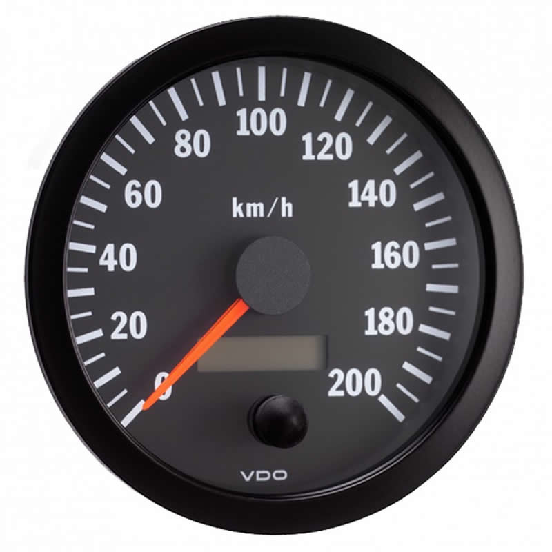 VDO Cockpit Vision Speedometer 200 Km/h 100mm 12-24V